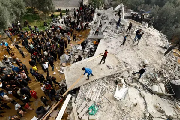 Destruição em Rafah — Foto: Mohammed Salem/Reuters